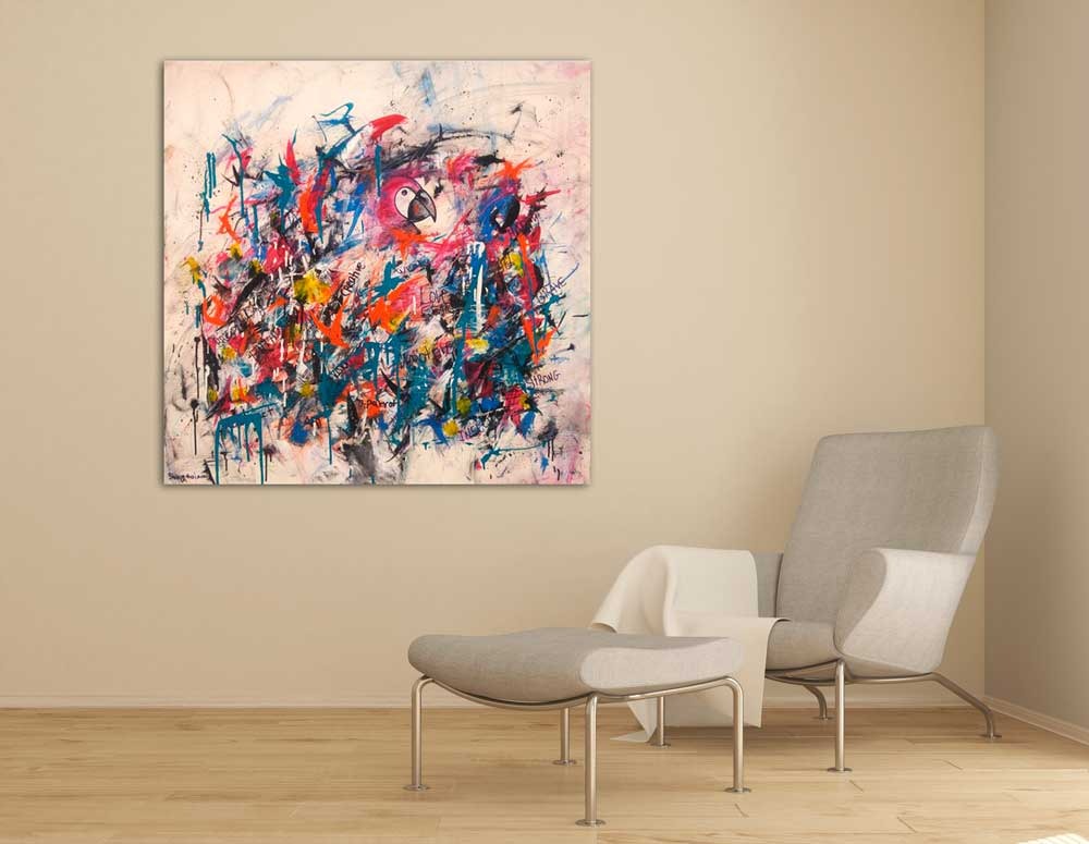My parrot -Abstract wall art print