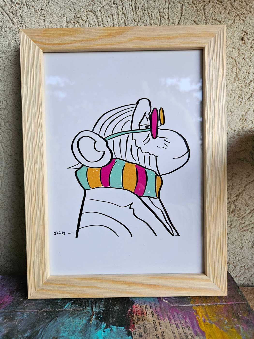 Monkey framed artwork