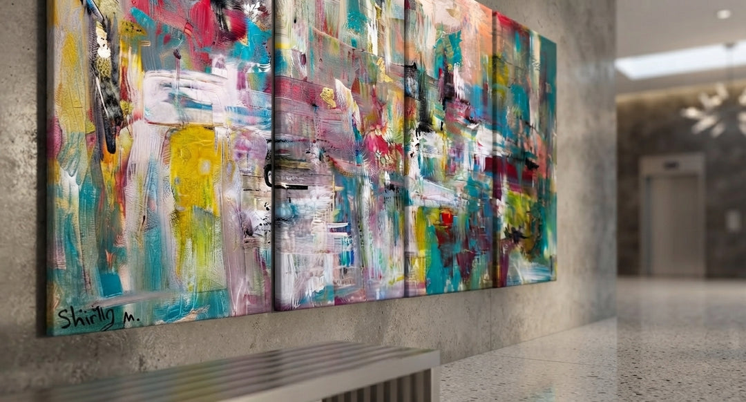 Pulse of Joy – Custom Art Project for the Lobby in Dubai