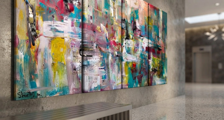 Pulse of Joy – Custom Art Project for the Lobby in Dubai