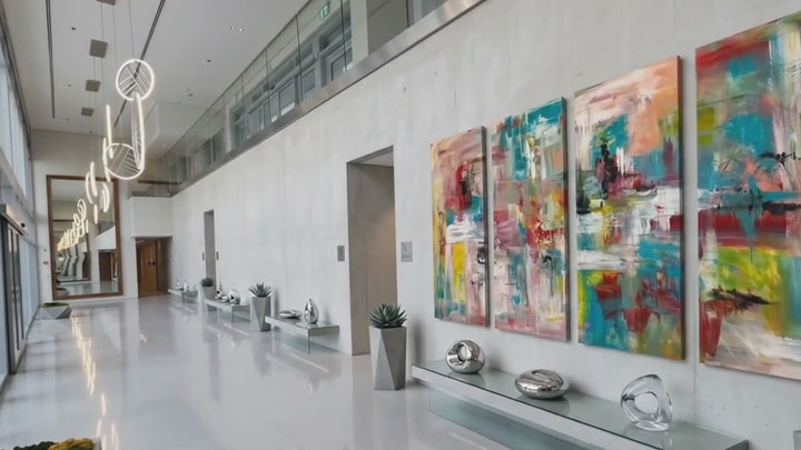 Pulse of Joy – Custom Art Project for the Lobby in Belgrade