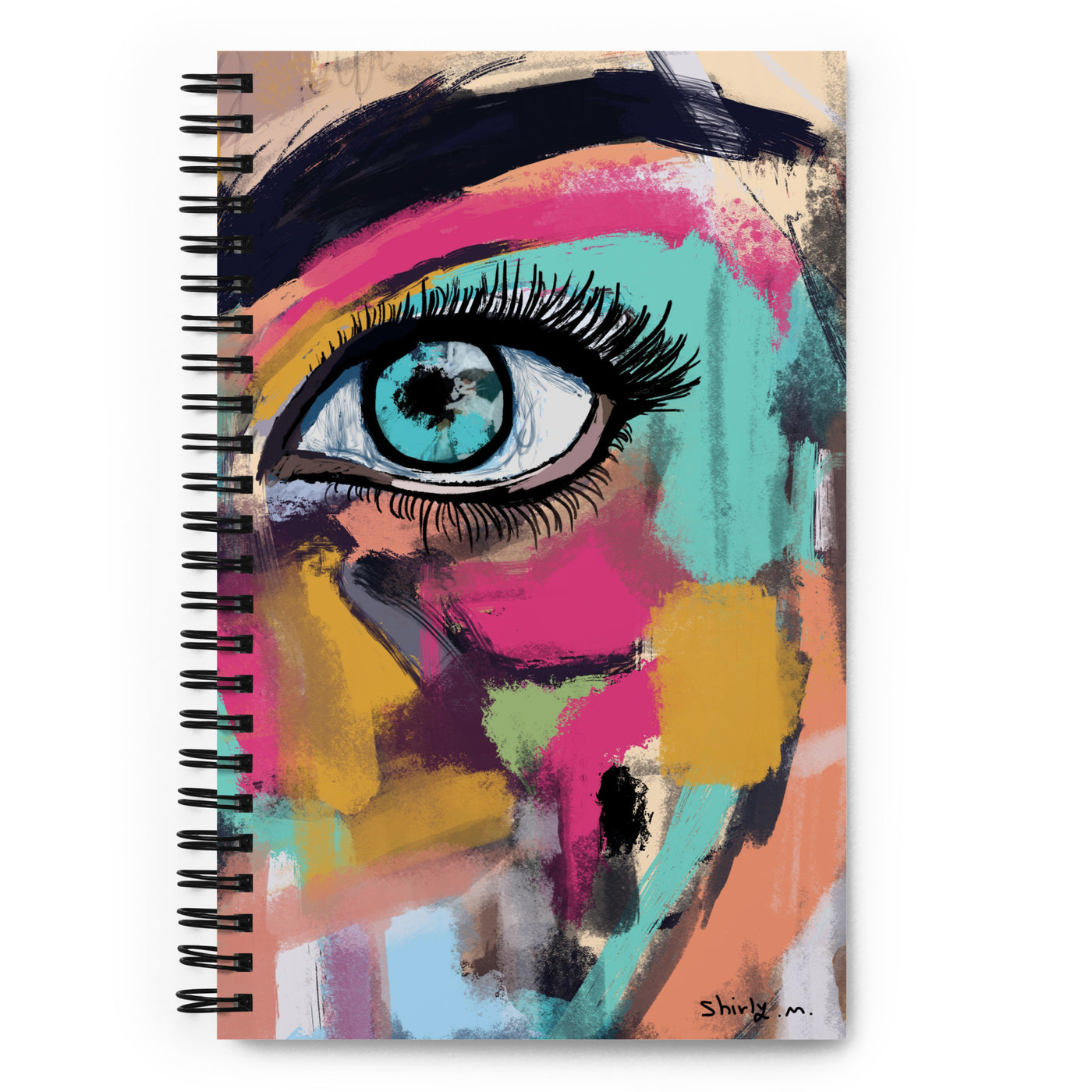 Abstract eye Spiral notebook
