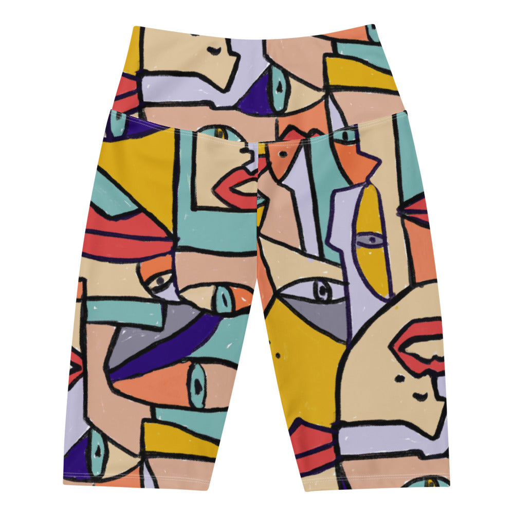 Pop Art Biker Shorts