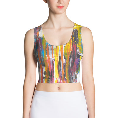 Abstract Crop Top