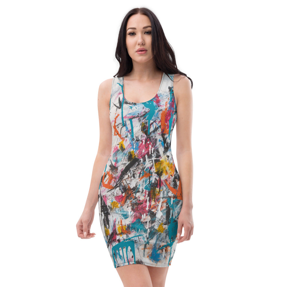 Abstract Sublimation Cut & Sew Dress