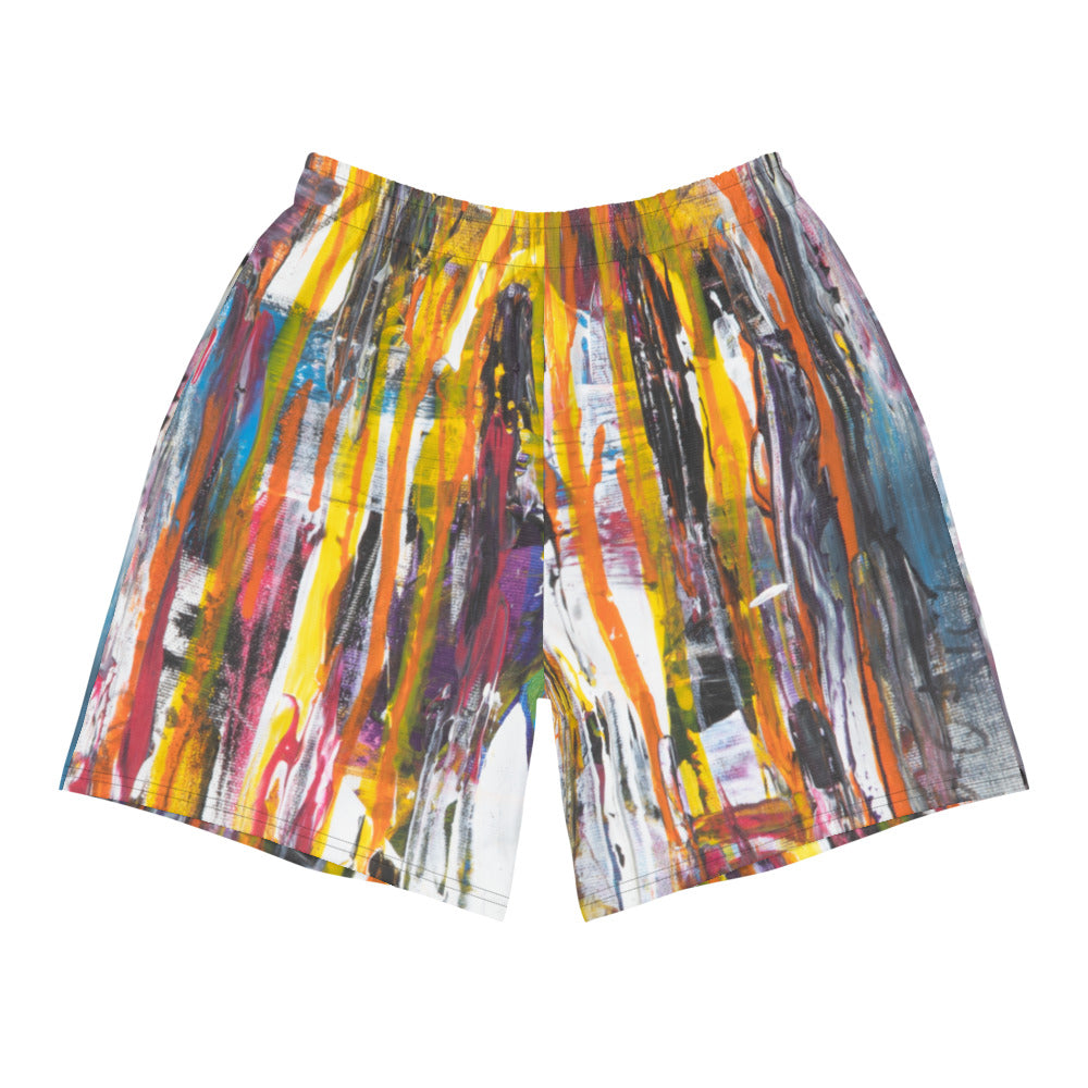 Abstract Athletic Long Shorts